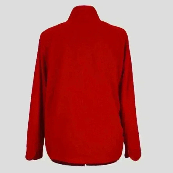 GEORGE Classics zip-up fleece sweater XL red - Picture 3 of 5